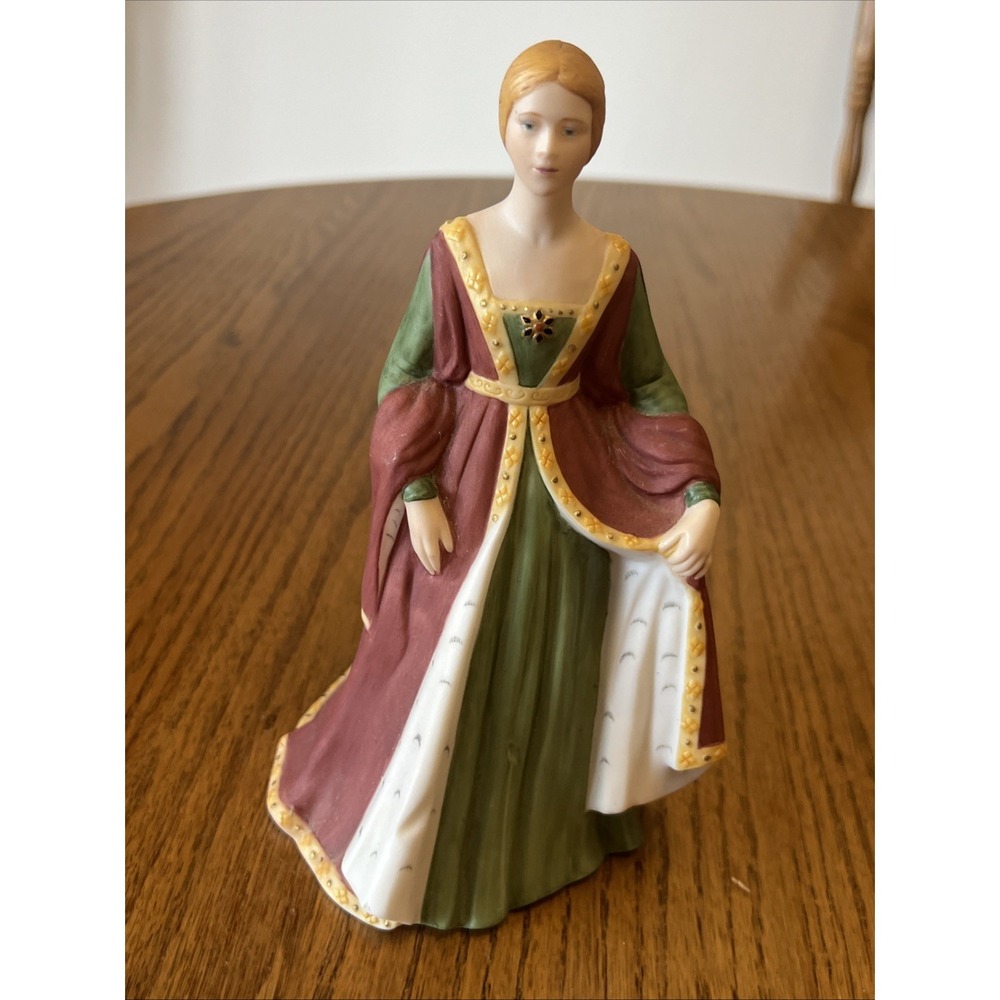 Vintage Handpainted Franklin Porcelain Figurine Isabella Of Spain 1984 NO BOX